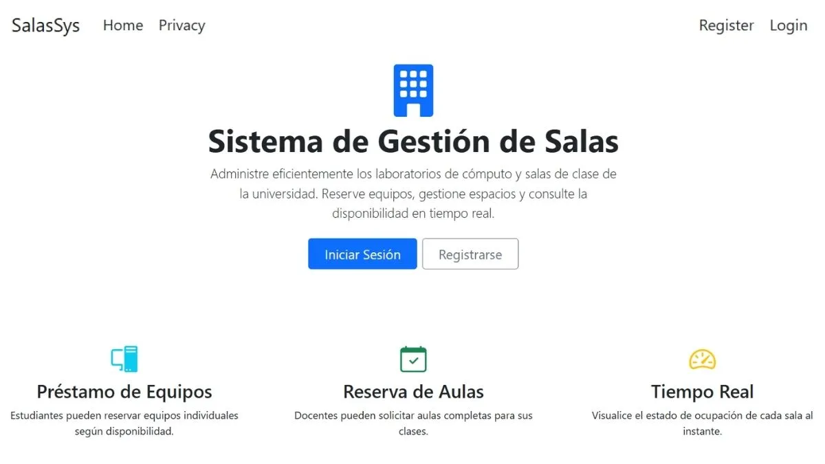 SASS - Sistema de Administración de Salas de Sistemas